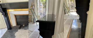 Rénovation de cheminée en marbre
