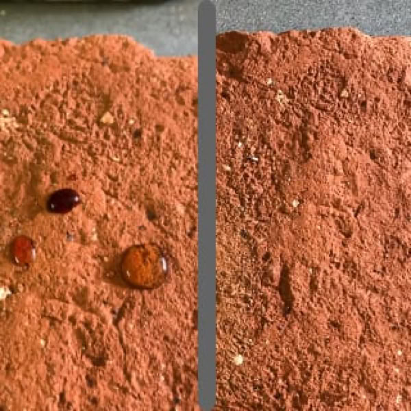 TERRE CUITE > Ponçage & Imprégnation