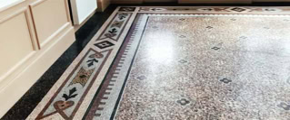 MOSAÏQUE DE MARBRE > Ponçage et cristallisation de marbre