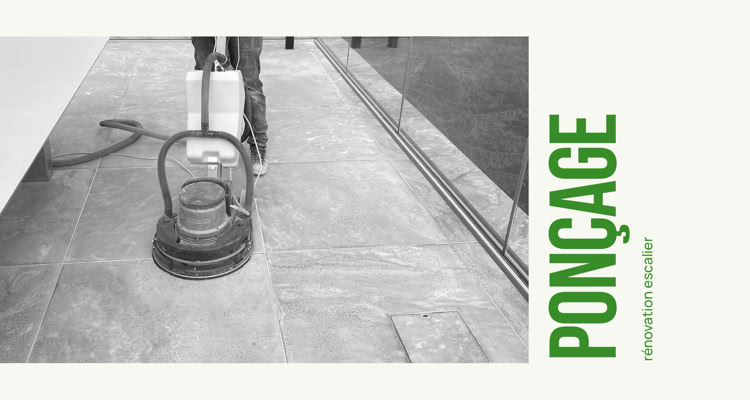 Rénovation de terrasse en pierre naturelle et travertin - Lyon