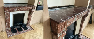 Rénovation de cheminée en marbre