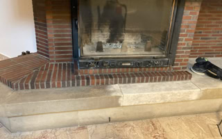 Rénovation de cheminée en marbre
