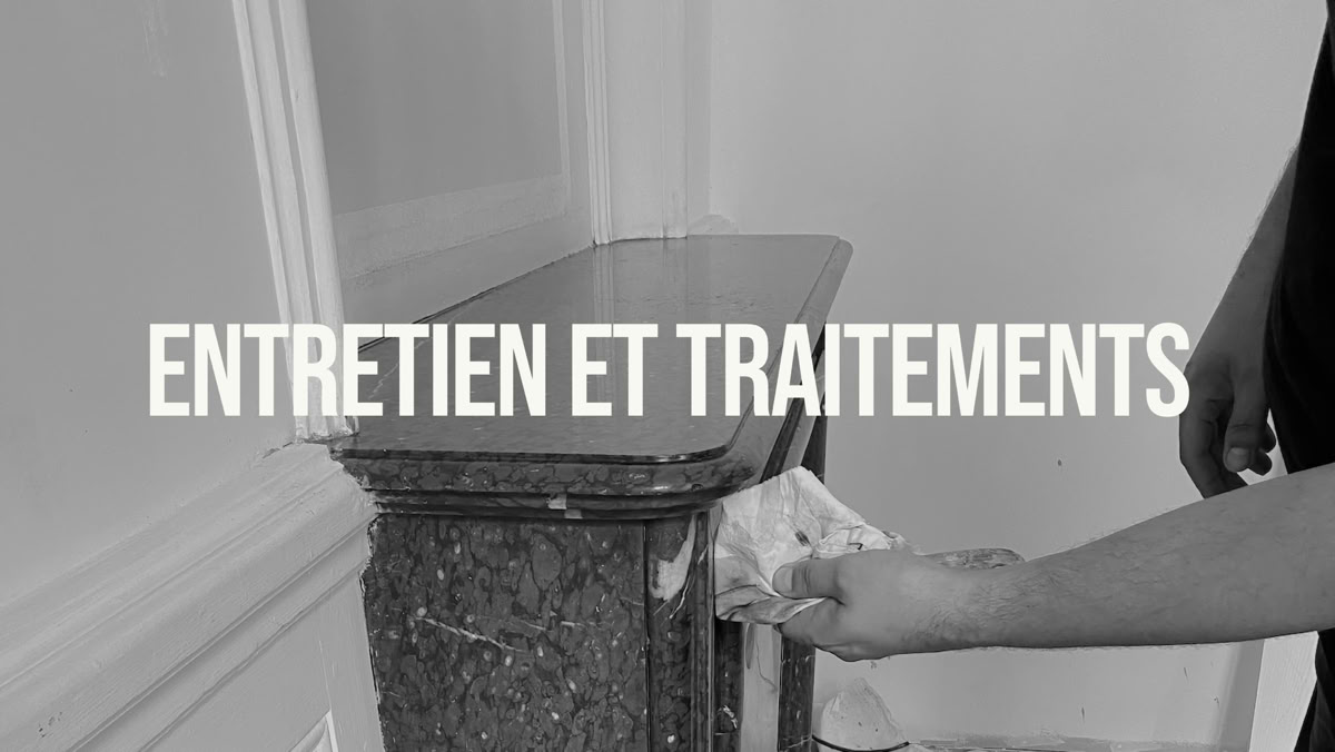 Rénovation de cheminée en marbre