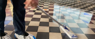 Carreaux ciment Poncage et cristallisation