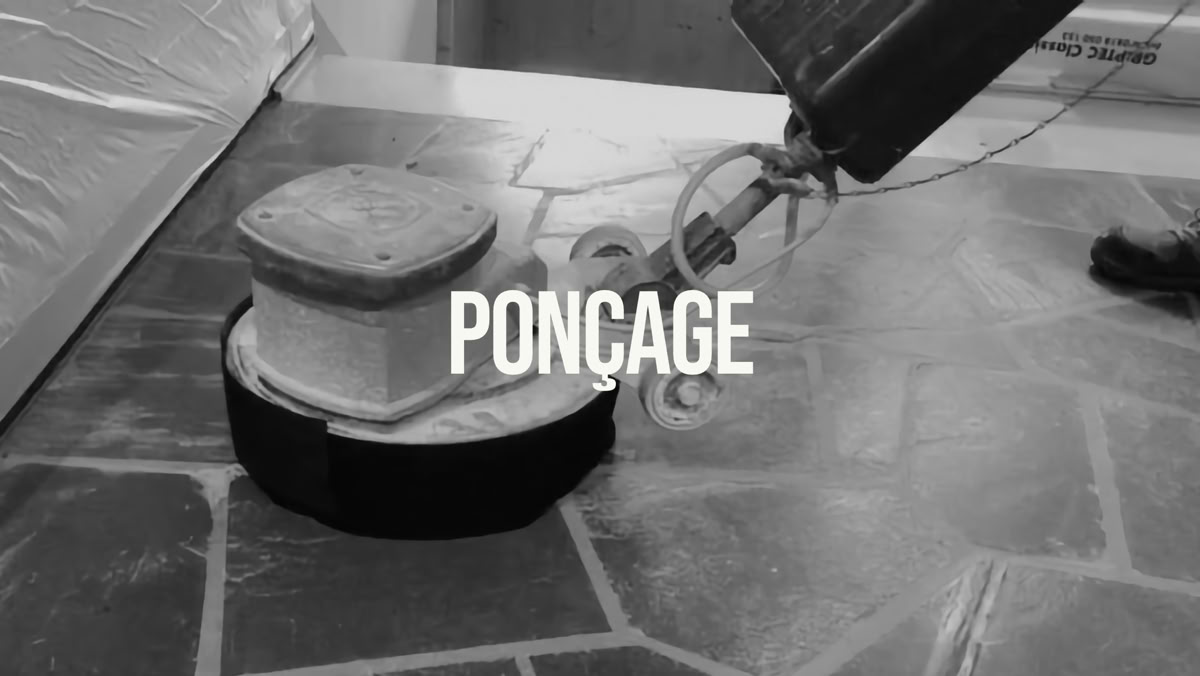 ARDOISE > Ponçage et traitements