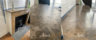 Rénovation de cheminée en marbre