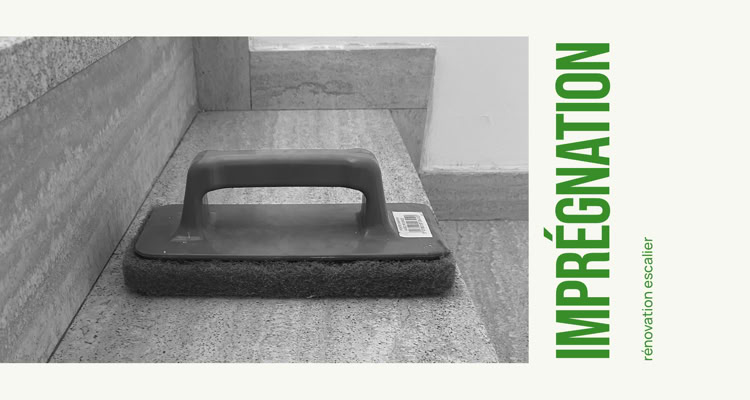 Escaliers Poncage et cristallisation
