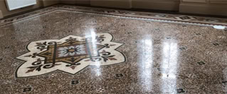 MOSAÏQUE DE MARBRE > Ponçage et cristallisation de marbre